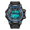 Cool Luminous Men Sport Watch High-end Silicone Strap Military Wrist Watch Led Calendar Waterproof Digital Watch reloj de hombre