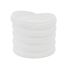 Weiou Hot Sale eBay ; Amazon Top10 Solid Color Wheat Ear Shoelaces With Drop-Shipping (Color: White)