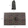 Multi-Usage Lightweight Hooded Rain Poncho Picnic Mat Blanket Sun Shelter